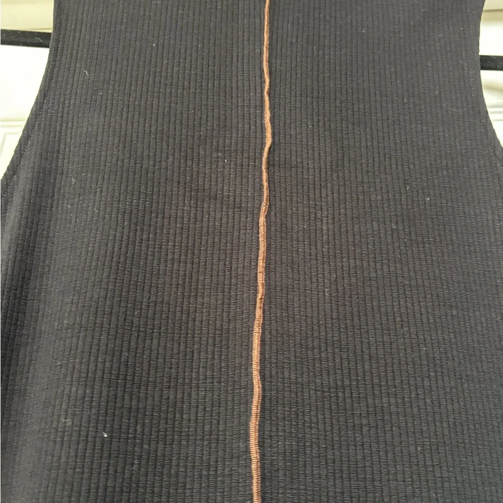 Zara Black Sleeveless Turtleneck Midi Dress - Picture 4 of 8